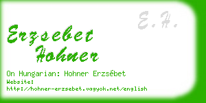erzsebet hohner business card